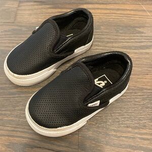 Vans Black Slip Ons Baby